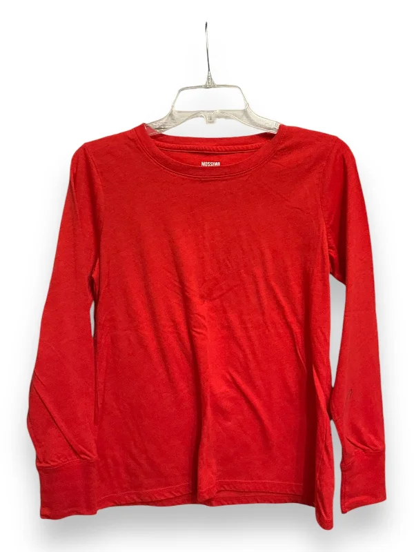 women's tops for business casual attireTop Long Sleeve Basic By Mossimo In Red, Size: L