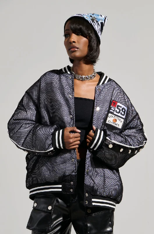 eco-friendly women's coatsPLAYERS ONLY JERSEY BOMBER