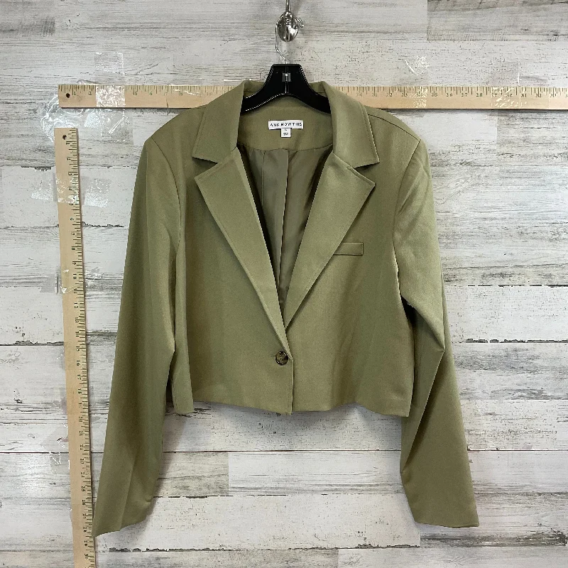 women's coats in bold colorsGreen Blazer AND NOW THIS, Size Xl