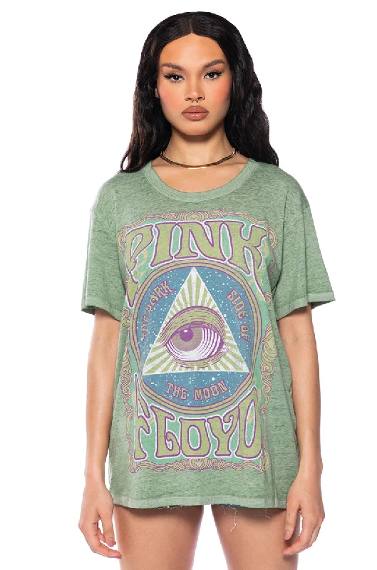 women's tops for those who want to make a bold fashion statement with their choice of topsPINK FLOYD DARK SIDE OF THE MOON BAND TEE