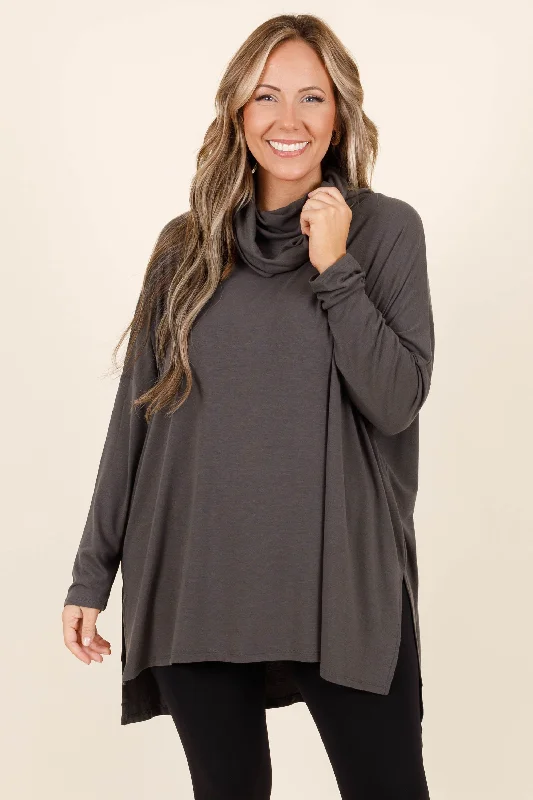 women's tops for those who want to stay updated with the latest fashion trendsCloser To Your Heart Top, Ash Grey