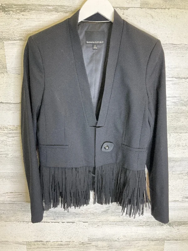 women's coats with lace detailingBlack Blazer Banana Republic, Size M