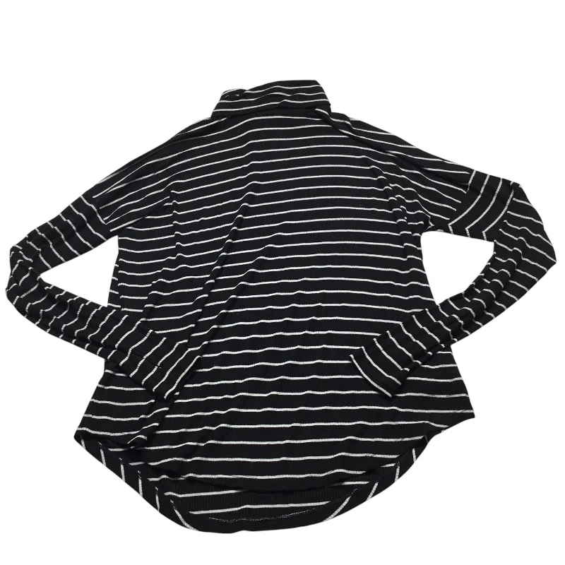 women's tops for relaxed weekendsTop Long Sleeve By Michael By Michael Kors In Black & White, Size: S