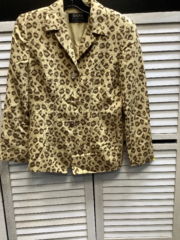 leather coats for womenAnimal Print Blazer Dana Buchman, Size S