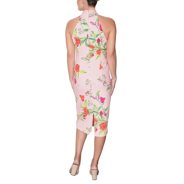 Beaded DressRachel Roy Women's Harland Floral Print Midi Dress Pink Size Small