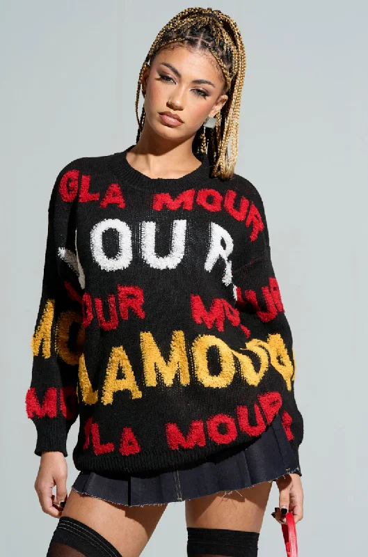 women's tops for those who refuse to compromise on styleGLAMOUR OVERSIZED SWEATER