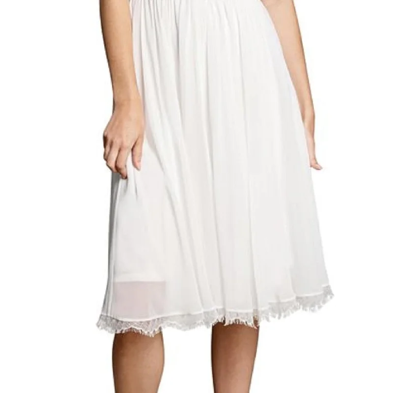 Wrap DressDress The Population Women's Alicia Fit & Flare Midi Dress White Size Xx-Small