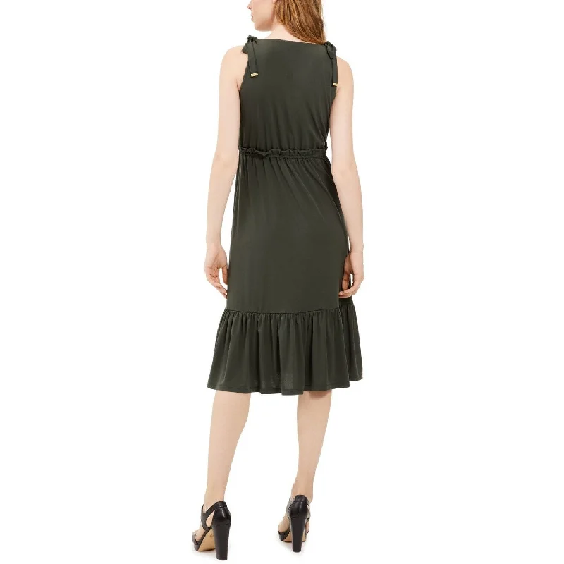 Wedding DressMichael Kors Women's Tie Shoulder Midi Dress Green Size X-Small