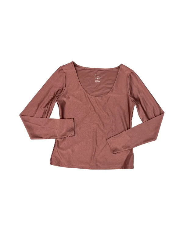 women's tops for those who seek both style and comfortTop Long Sleeve By A New Day In Pink, Size: Xs