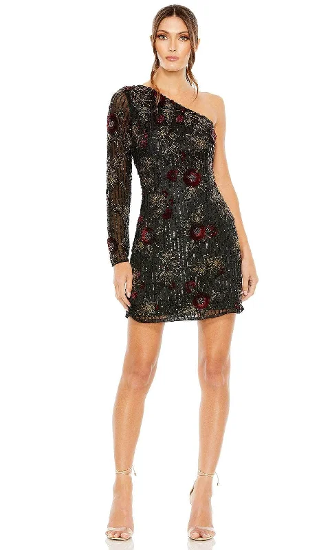 women's bodycon dressesMac Duggal 5919 - Sequined Mini Dress