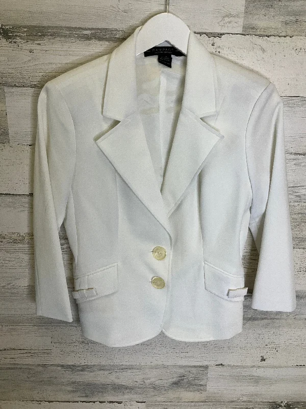 women's coats with military-inspired designsWhite Blazer Rampage, Size M