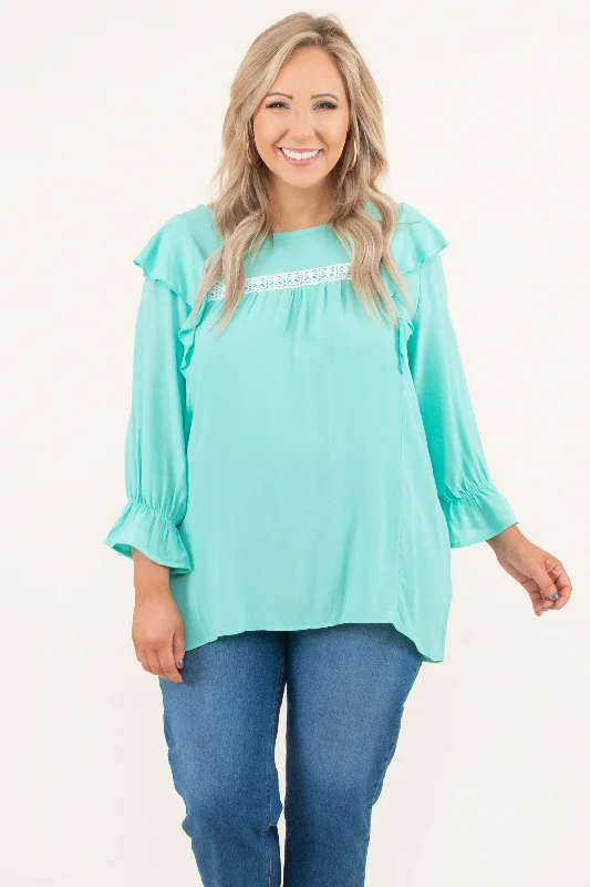 women's tops for those who want to stay updated with the latest fashion trendsWhen Dreams Collide Top, Mint