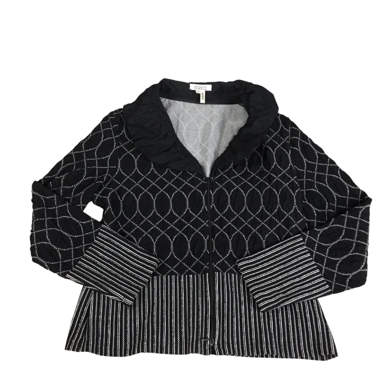 women's tops for mixing and matching with different bottomsTop Long Sleeve By Clothes Mentor In Black & White, Size: M