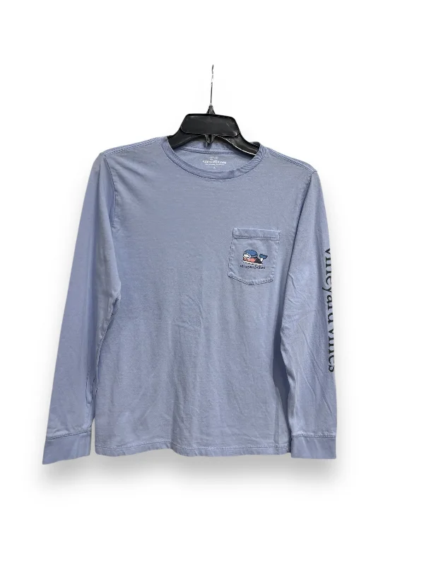 women's tops for those who want to add a personal touch to their wardrobe with unique and one-of-a-kind piecesTop Long Sleeve By Vineyard Vines In Blue, Size: L