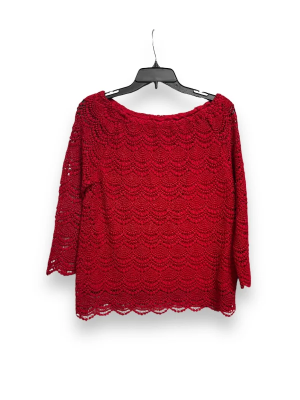 women's tops for those who want to stay updated with the latest fashion trendsTop Long Sleeve By Talbots In Red, Size: S