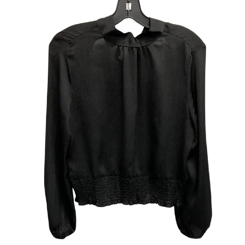 women's tops for black-tie affairsTop Long Sleeve By Mi Ami In Black, Size: S