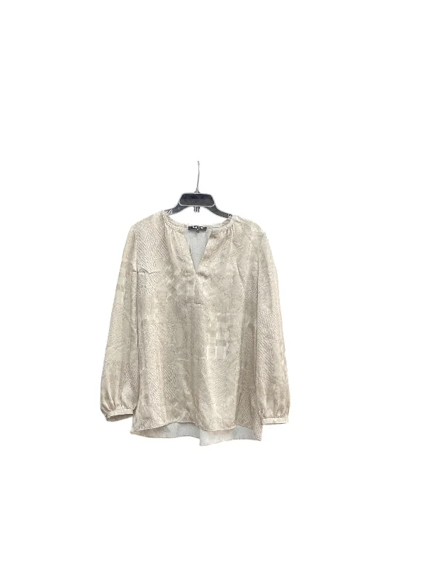 women's tops for those who want to make a bold fashion statement with their choice of topsTop Long Sleeve By Lafayette 148 In Gold, Size: M