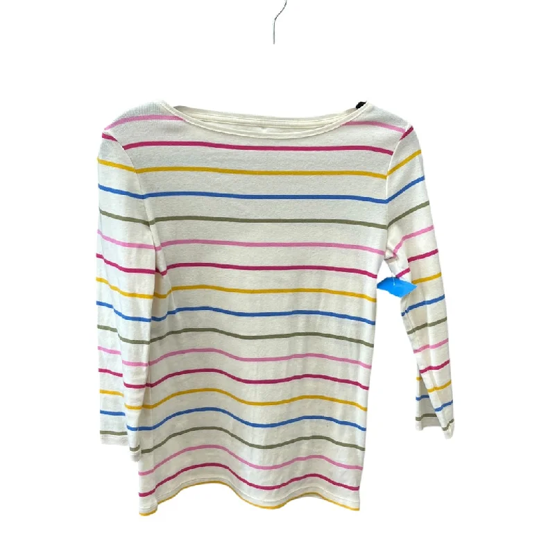 camisoles for womenTop Long Sleeve Basic By Talbots In Striped Pattern, Size: Xs