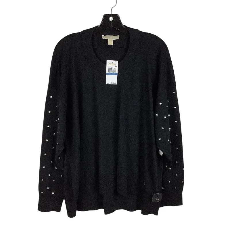 trendy women's topsTop Long Sleeve By Michael By Michael Kors In Black, Size: Xl