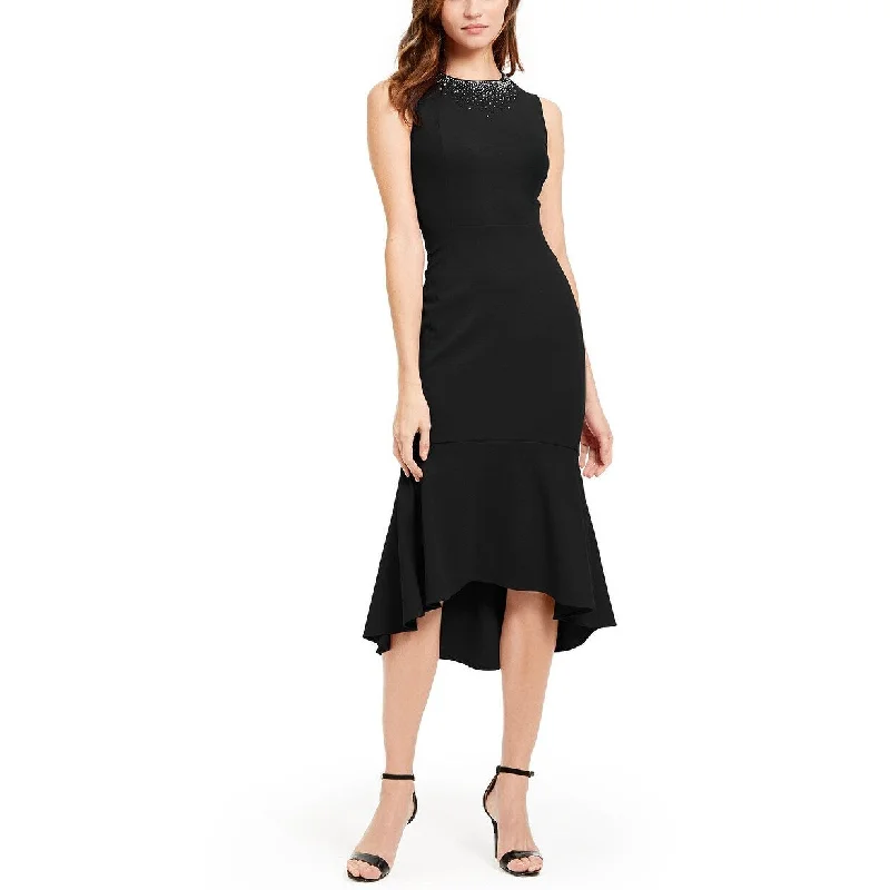 women's club dressesCalvin Klein Women's High-Low Midi Dress Black Size 2