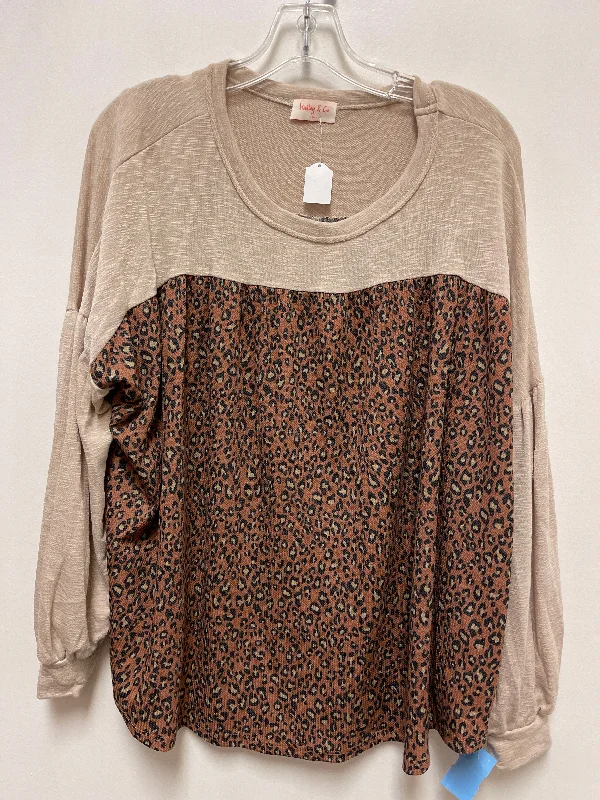 women's tops for those who want to make a fashion statementTop Long Sleeve By Clothes Mentor In Animal Print, Size: M