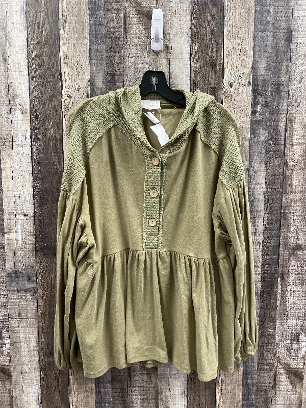 chic women's tops for everyday wearTop Long Sleeve By Fantastic Fawn In Green, Size: S