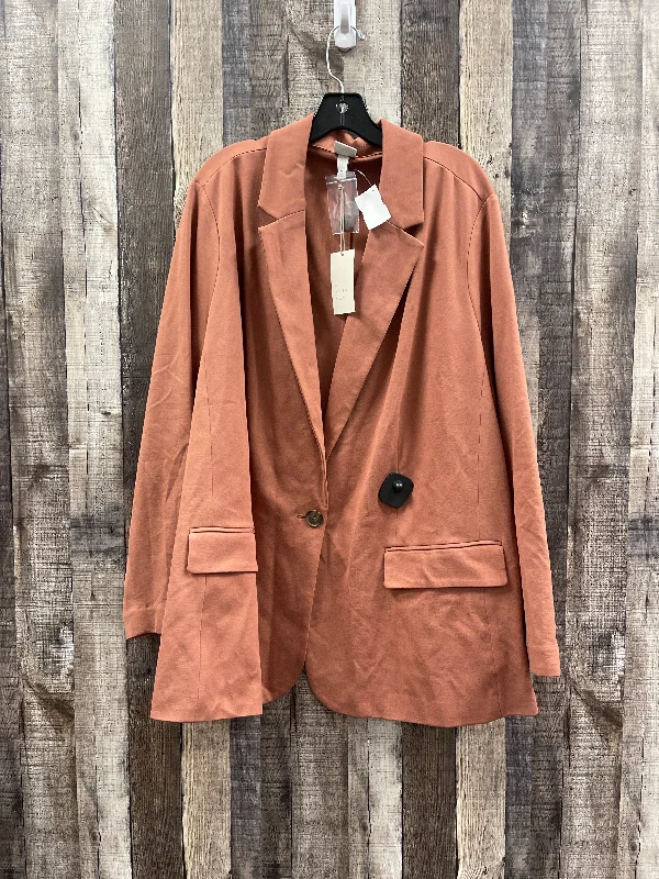 elegant women's coatsBrown Blazer A New Day, Size 3x