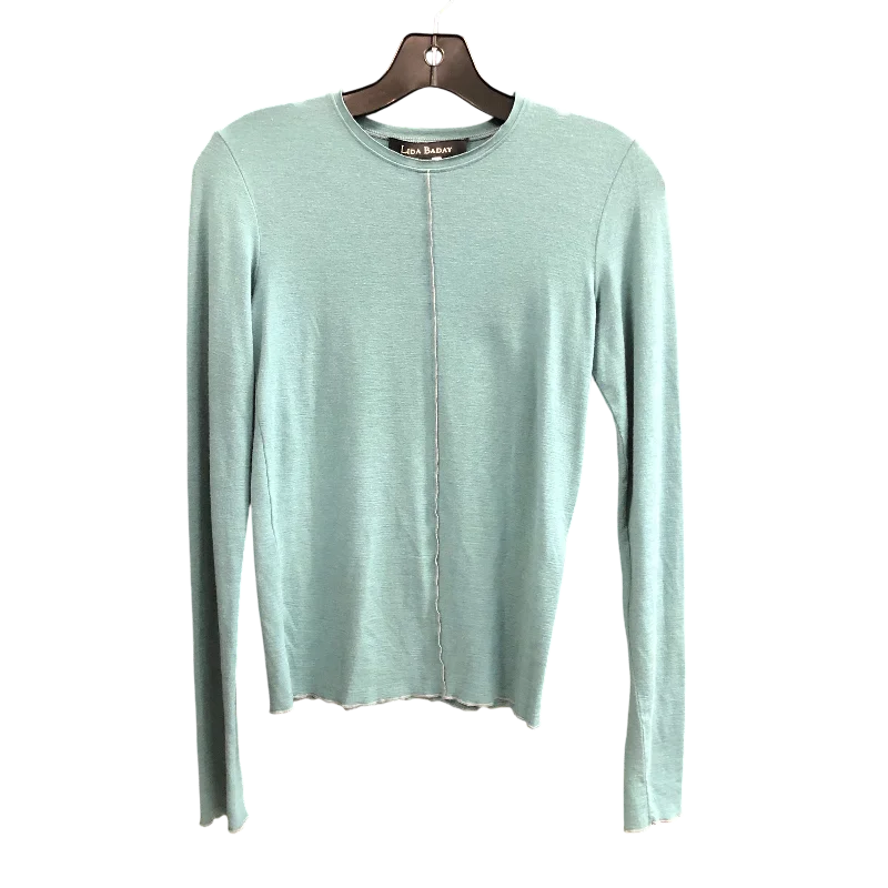 women's tops for those who want to make a bold fashion statement with their choice of topsTop Long Sleeve By Cmc In Teal, Size: M