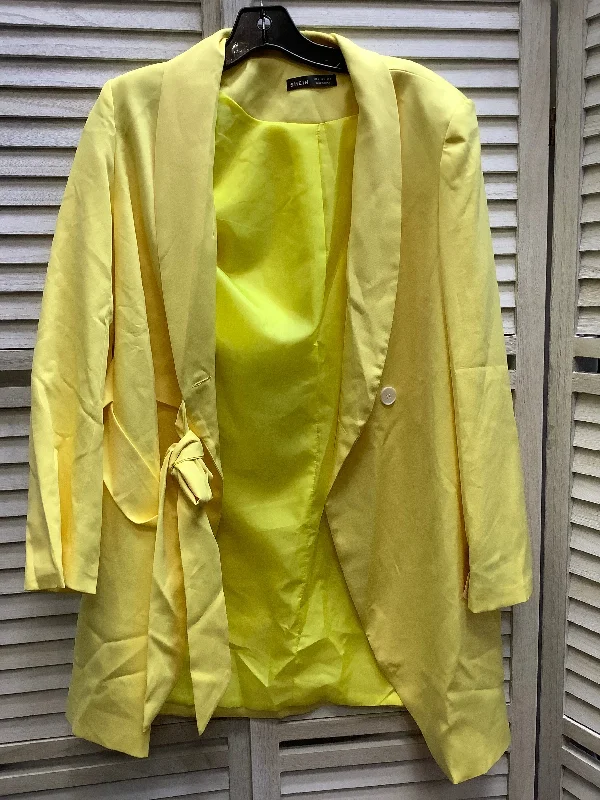 women's coats for cozy nights inYellow Blazer Shein, Size S