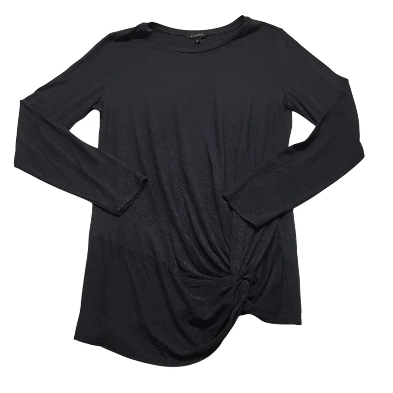 women's tops for mixing and matching with different bottomsTop Long Sleeve Basic By Banana Republic In Black, Size: L