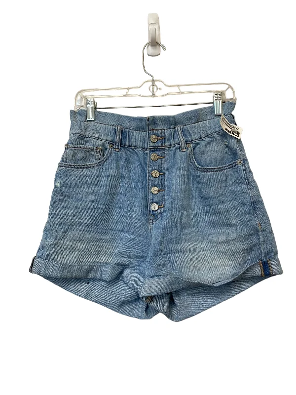 women's polyester shortsBlue Denim Shorts Express, Size M