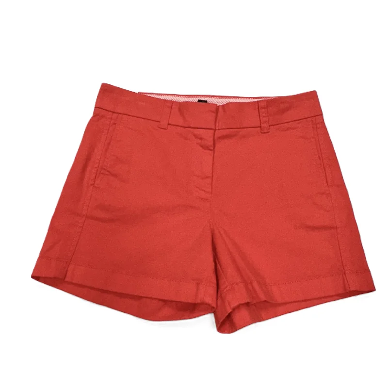 women's button-fly shortsRed Shorts By J. Crew, Size: 0