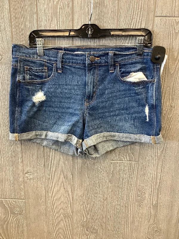 women's straight-leg shortsBlue Denim Shorts Old Navy, Size 8