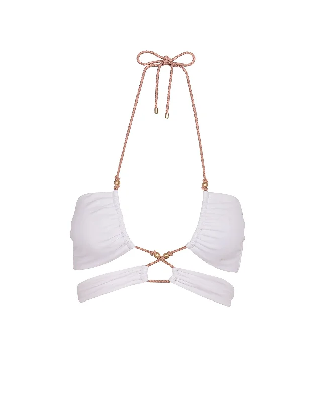 Bandeau Female SwimwearGi Top - White