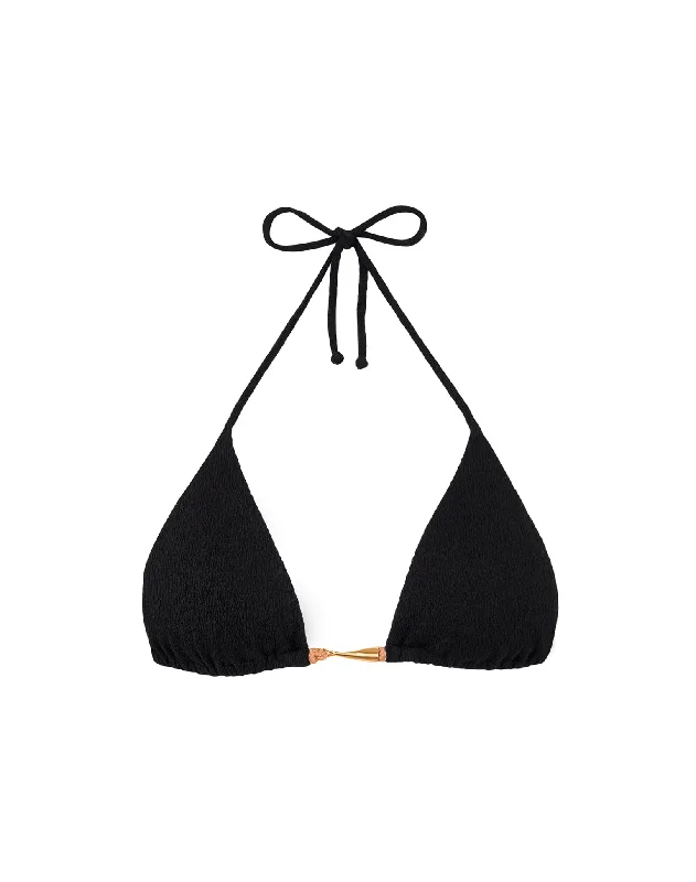 Breathable Female SwimwearFirenze Mandy Tri Top - Black