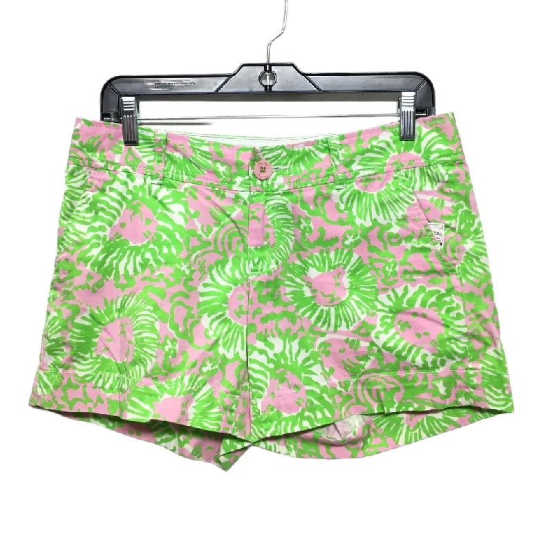 women's A-line shortsGreen & Pink Shorts Lilly Pulitzer, Size 4