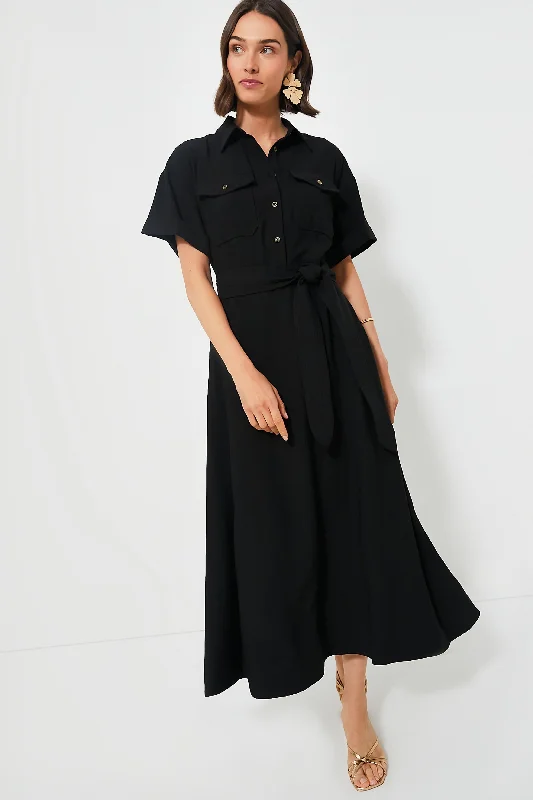 women's bespoke dressesBlack Lucienne Maxi Dress