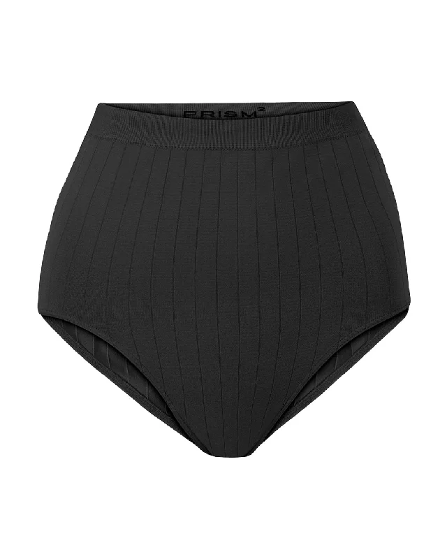 Chic Female SwimwearFLAT RIB TRANQUIL Bottoms | Black