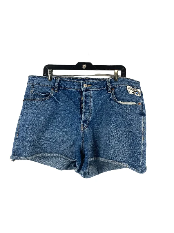 women's high-slung shortsBlue Denim Shorts Old Navy, Size 18