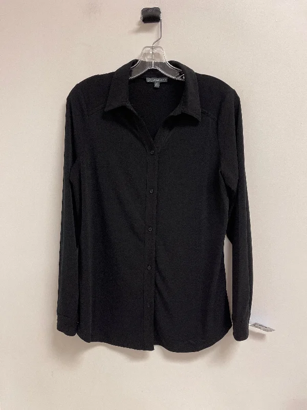 affordable women's topsBlouse Long Sleeve By Adrianna Papell In Black, Size: M