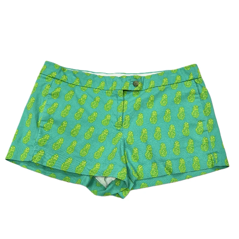 women's above-the-knee shortsGreen & Yellow Shorts, Size: 10