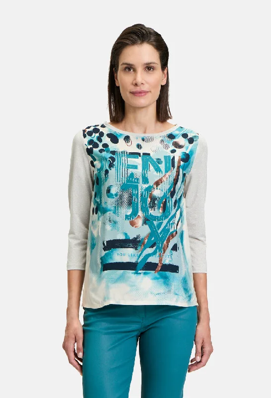 women's tops for those who want to add a touch of elegance and sophistication to their everyday wearAbstract Print Top