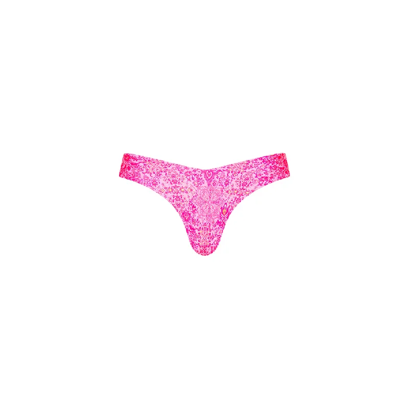 High-Waisted Female SwimwearKulani Kinis Cheeky V Bottom-Rose Quartz