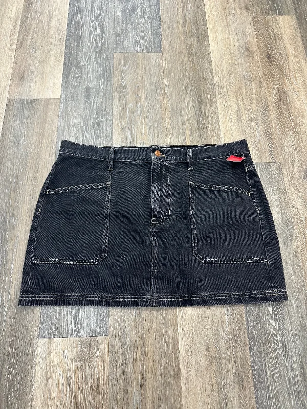 women's polyester skirtsBlack Denim Skirt Mini & Short Madewell, Size 14