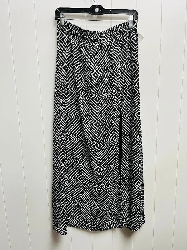 women's moisture-wicking formal skirtsBlack & White Skirt Maxi Michael By Michael Kors, Size S