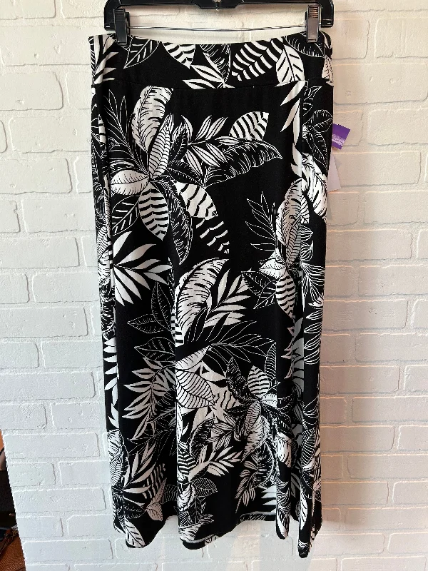 women's casual high-slit skirtsBlack & White Skirt Maxi Talbots, Size 8