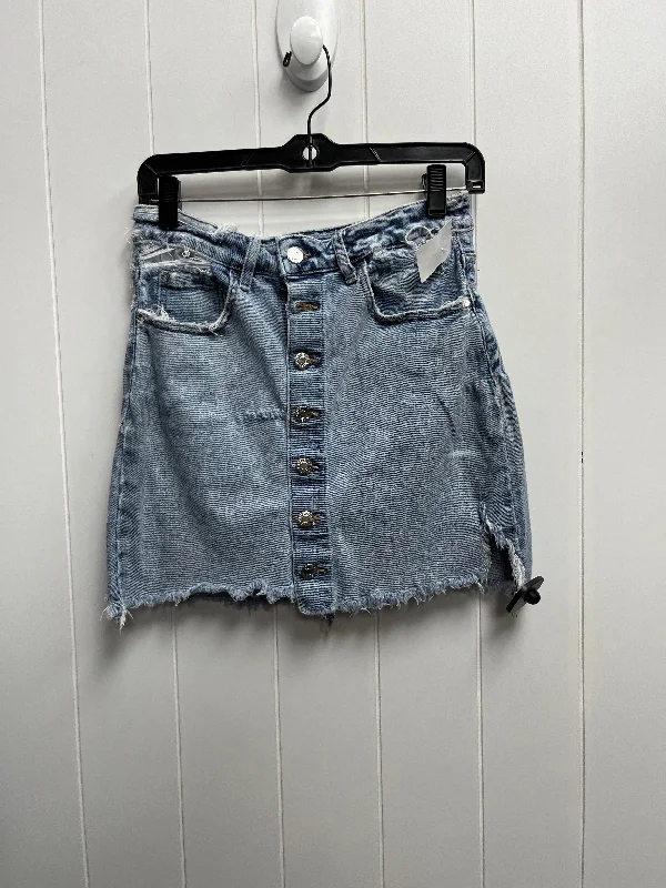 women's elastic-waisted skirts for pregnancyBlue Denim Skirt Mini & Short Guess, Size L