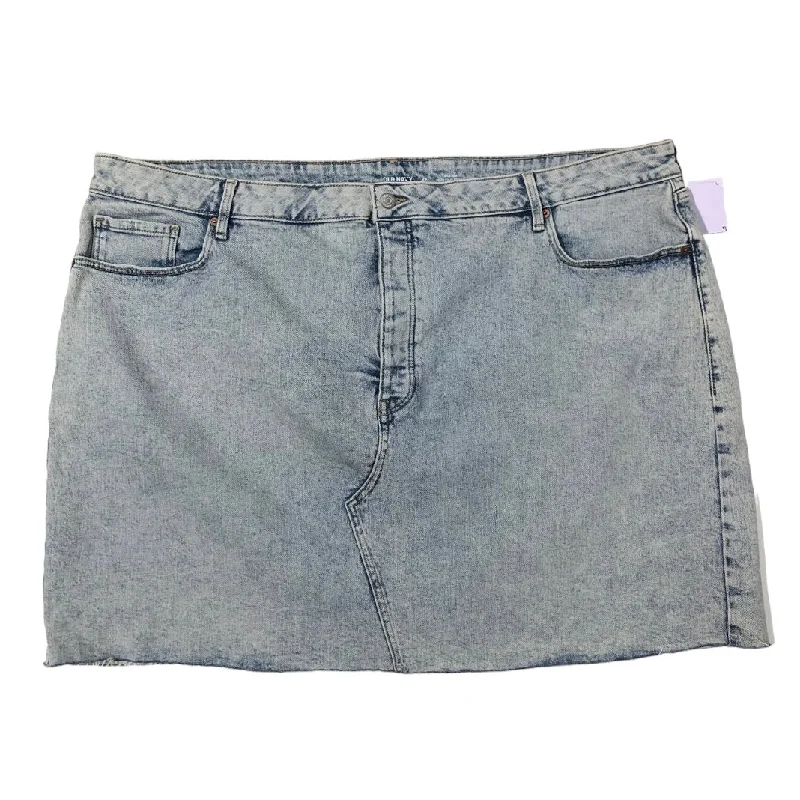 women's business skirtsBlue Denim Skirt Mini & Short Old Navy, Size 26