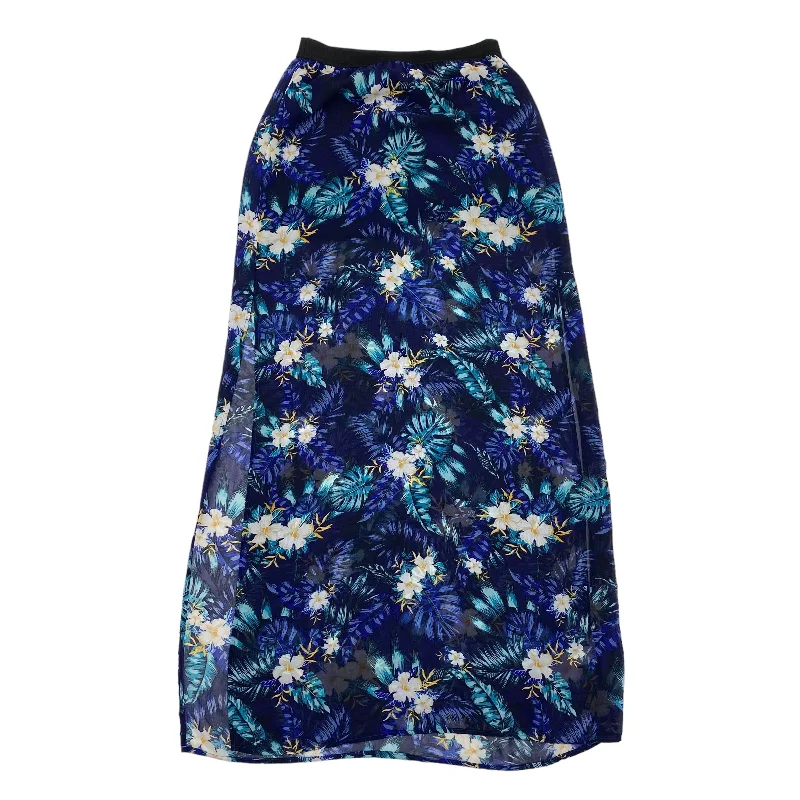 women's striped tulip skirtsBlue Skirt Maxi H&m, Size 2