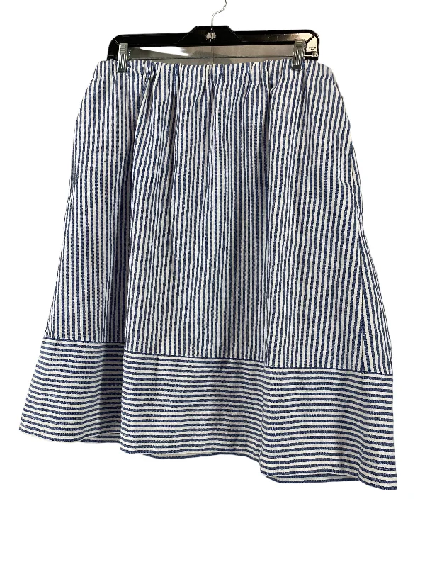 women's formal skirtsBlue & White Skirt Midi J. Crew, Size Xl